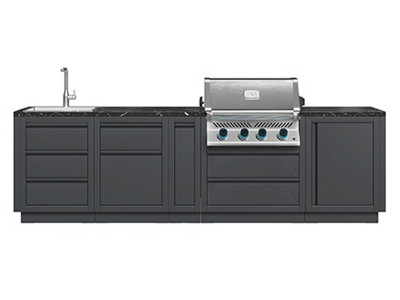 Модульная гриль-кухня BBQ Gourmet 500 черная с грилем NAPOLEON BIG-32