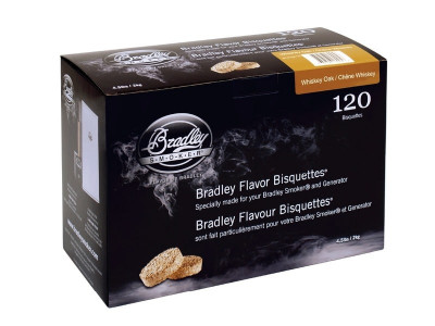 Древесные брикеты для копчения Bradley Smoker "Дубовые бочки из-под виски/Whiskey Oak" (120 шт.)