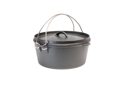 Духовка голландская (чугунная), крышка, для печи Green Kamado M