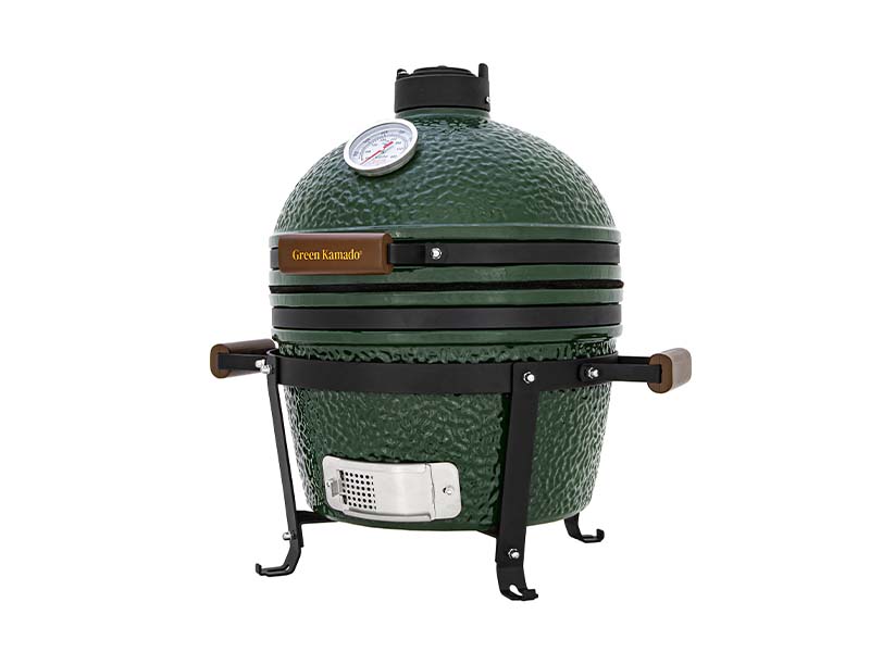 Печь Green Kamado S керамическая (диаметр решетки 34 см) с подставкой