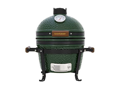 Печь Green Kamado S керамическая (диаметр решетки 34 см) с подставкой
