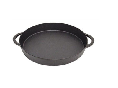 Сковорода чугунная для гриля Big Green Egg XXL/XL/L, круглая, 2 ручки, D360мм