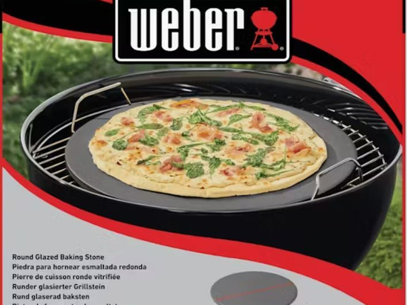 Камень для пиццы Weber глазурованный, круглый, 36,5 см