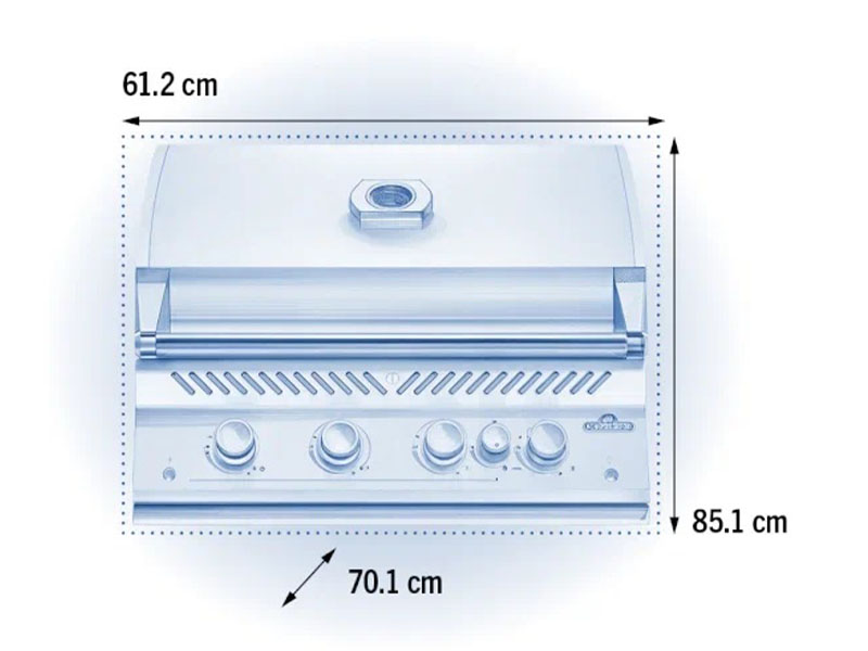 Встраиваемый газовый гриль Napoleon BIG-32