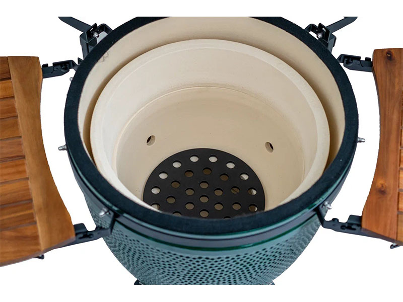 Печь Green Kamado L керамическая II, подставка, столики