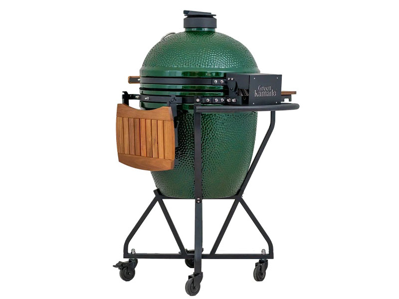 Печь Green Kamado L керамическая II, подставка, столики