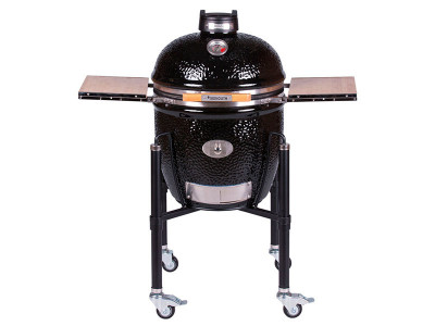 Керамический гриль Monolith Classic Black PRO 2.0 с ножками и столиками